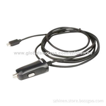 5V/2.1A Output Car Charger with Micro 5-pin Connector, 10.5-32V Input Voltage Range
